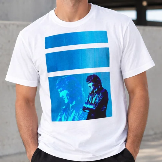 Robin Friday-inspired Reading football tribute white T-shirt with full-colour artwork
