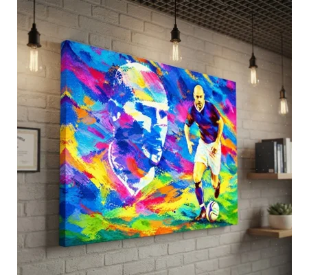 Rochdale-Inspired Gary Jones Legend Tribute Canvas Print