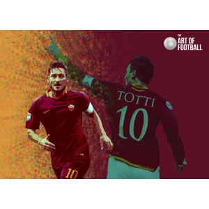 AS Roma Francesco Totti Iconic Pop-art Digital Print