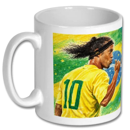 Ronaldinho Brazil football legend Mug | Football Gift