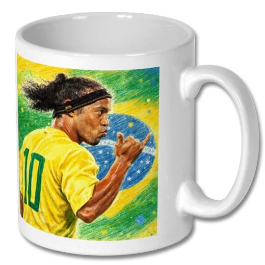 Ronaldinho Brazil football legend Mug | Football Gift