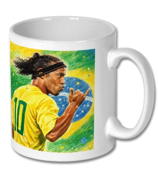Ronaldinho Brazil football legend Mug | Football Gift