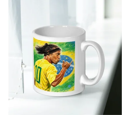 Ronaldinho Brazil football legend Mug | Football Gift