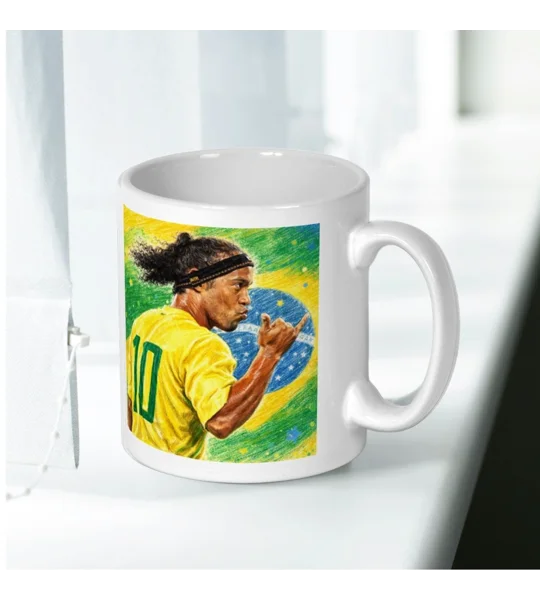 Ronaldinho Brazil football legend Mug | Football Gift
