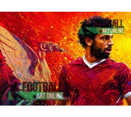 The Egyptian King | Liverpool Salah Inspired Digital Art Print