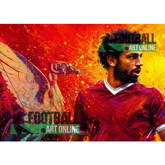 The Egyptian King | Liverpool Salah Inspired Digital Art Print