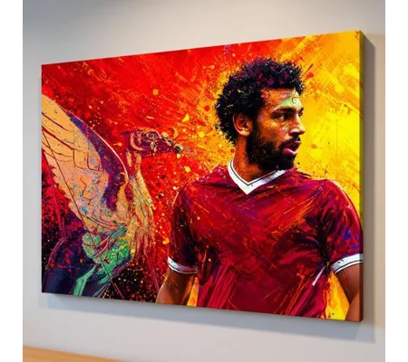 The Egyptian King | Liverpool Salah Inspired Canvas Wall Art