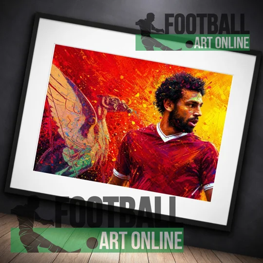 The Egyptian King | Liverpool Salah Inspired Framed Print