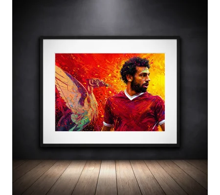 The Egyptian King | Liverpool Salah Inspired Framed Print