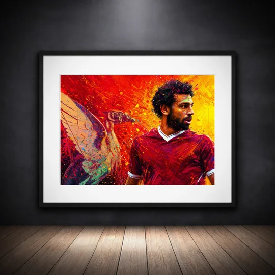 The Egyptian King | Liverpool Salah Inspired Framed Print