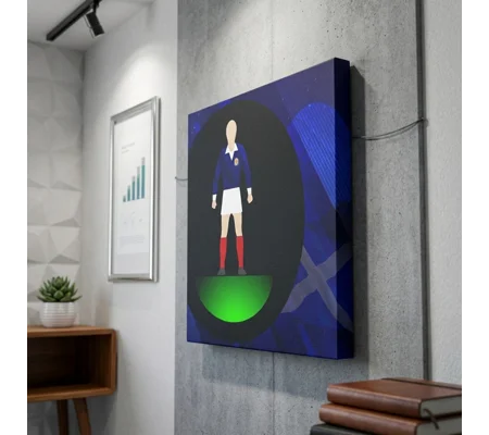 Scotland Football Figure Art 20 x 20in Canvas Print