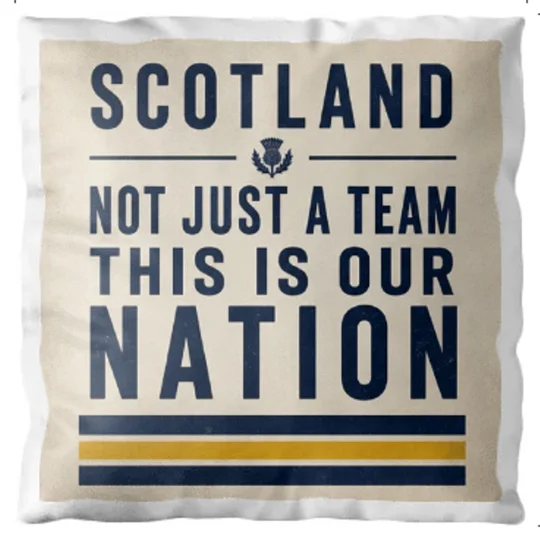 Scotland Not Just a Team Cushion | Fan Cave Accessory