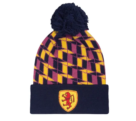 Scotland Colours Retro-Style Football Bobble Hat