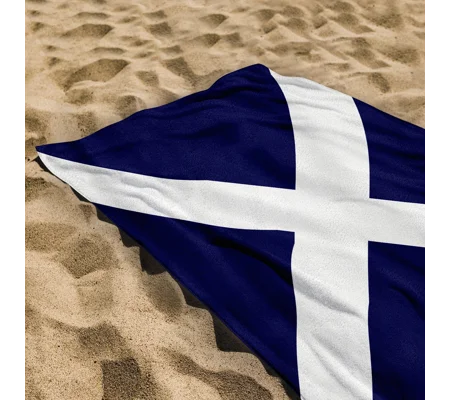 Scottish Saltire Beach Towel | Scotland Football Accessory