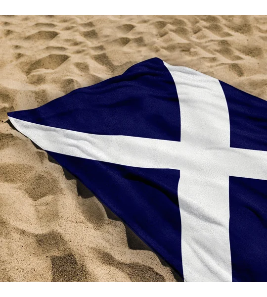 Scottish Saltire Beach Towel | Scotland Football Accessory
