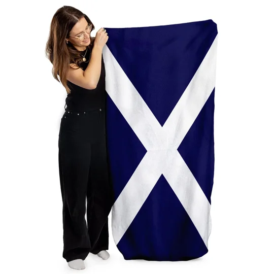 Scottish Saltire Beach Towel | Scotland Football Accessory