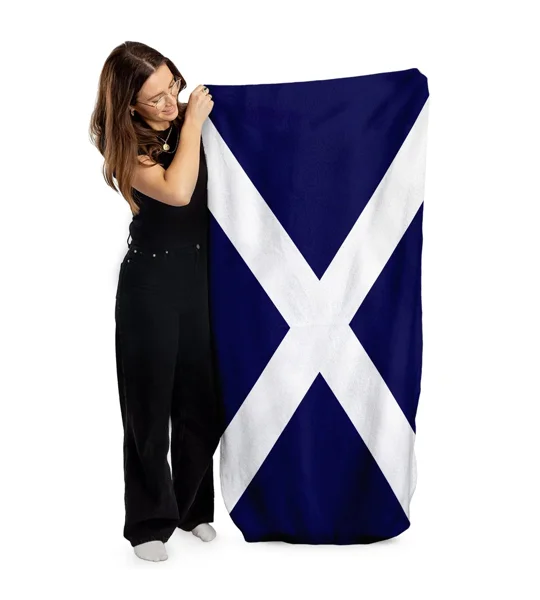 Scottish Saltire Beach Towel | Scotland Football Accessory