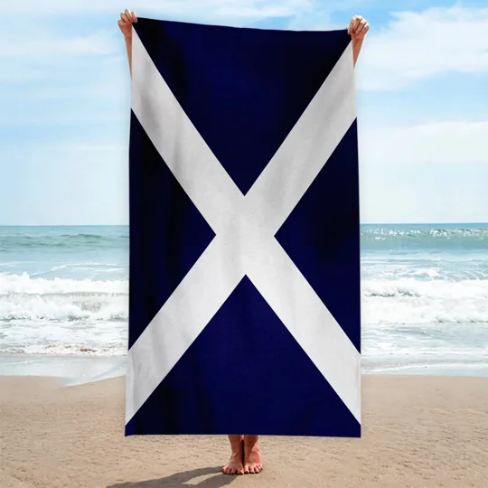 Scottish Saltire Beach Towel | Scotland Football Accessory