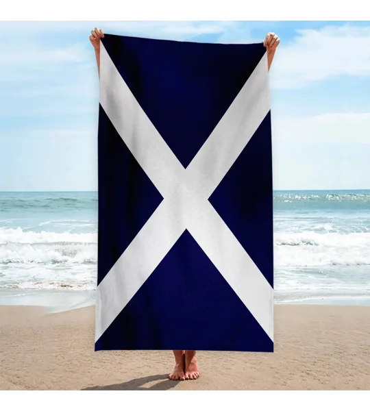 Scottish Saltire Beach Towel | Scotland Football Accessory