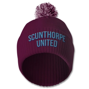 Scunthorpe Embroidered Retro-Style Bobble Hat