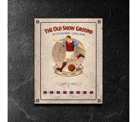 The Old Show Ground Vintage Metal Wall Sign | Scunthorpe-Inspired Gift