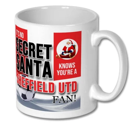 Sheffield Utd Secret Santa Christmas Gift Mug