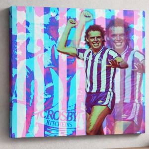 Sheffield W Mel Sterland Pop-art Canvas Print