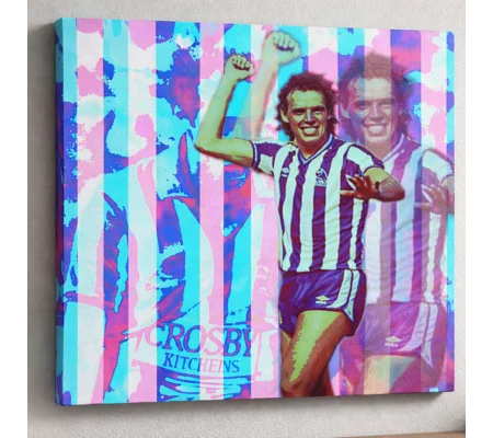 Sheffield W Mel Sterland Pop-art Canvas Print