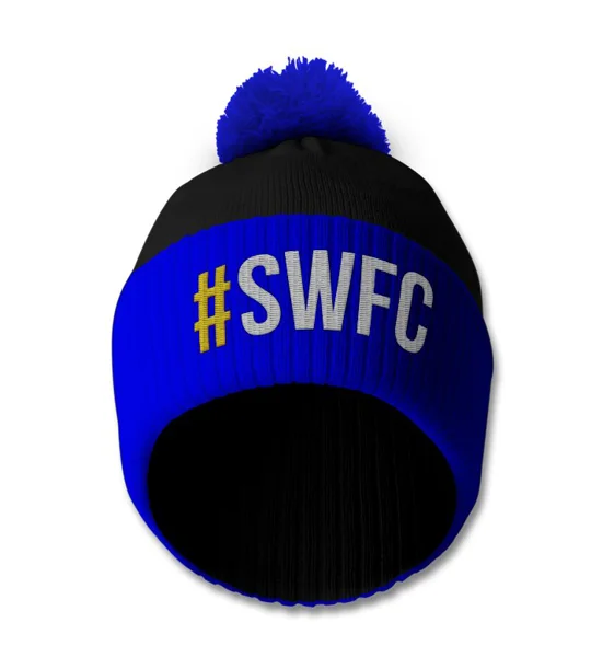 Sheffield Wednesday-inspired hashtag retro-style bobble hat