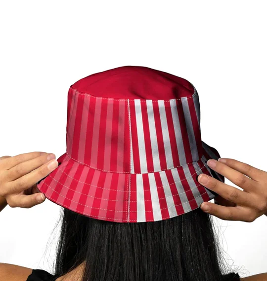 Vintage Southampton-inspired bucket hat featuring a 1987 home-era football design