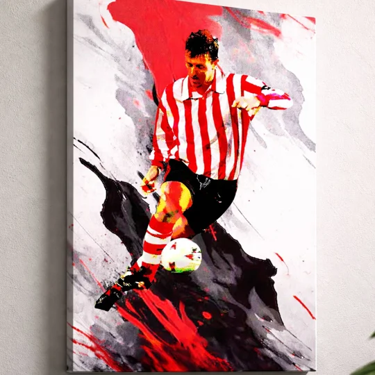 Southampton Matt Le Tissier Legend Canvas Art Print – Saints Icon Wall Art Tribute