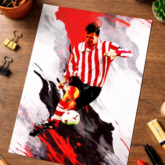 Southampton Matt Le Tissier Legend Digital Art Print – Saints Icon Wall Art Tribute
