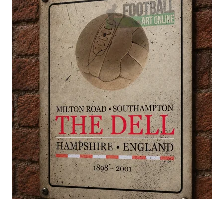 The Dell Vintage Metal Wall Sign | Southampton-Inspired Football Gift