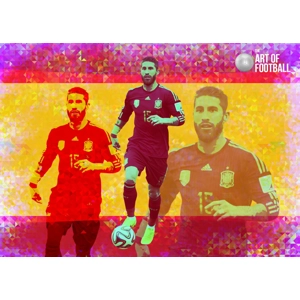 Spain Sergio Ramos Pop-art Digital Print