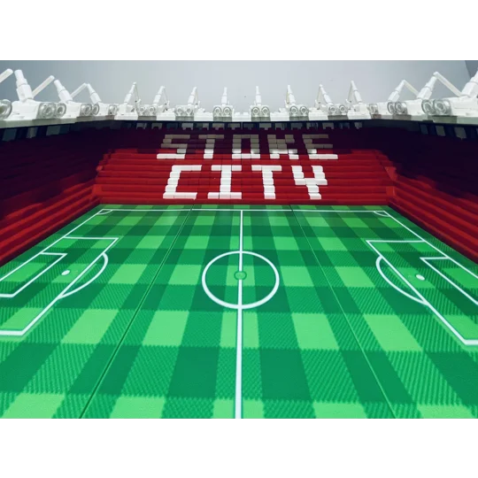 Stoke 3D Model Football Stadium (35cm x 35cm) – Handcrafted Replica | Free UK Delivery