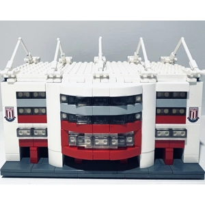 Stoke 3D Model Football Stadium (35cm x 35cm) – Handcrafted Replica | Free UK Delivery