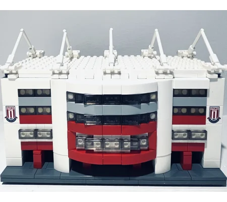 Stoke 3D Model Football Stadium (35cm x 35cm) – Handcrafted Replica | Free UK Delivery