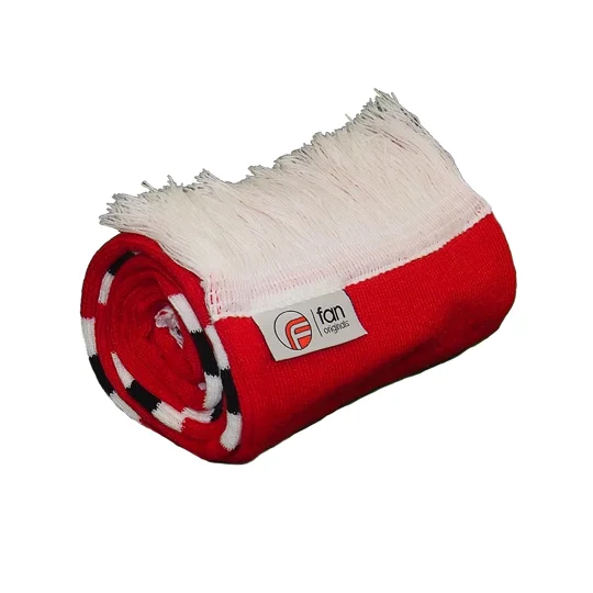 Man U Colours Retro Style Football Bar Scarf