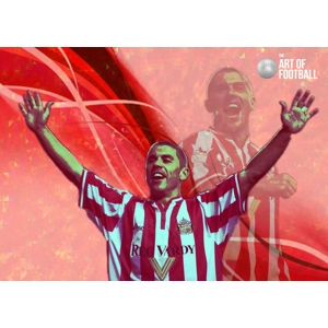 Sunderland Kevin Phillips Iconic Pop-art Digital Print