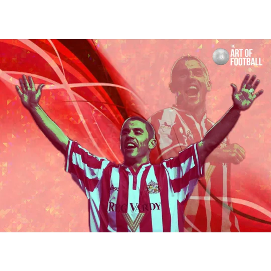 Sunderland Kevin Phillips Iconic Pop-art Digital Print