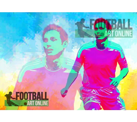 Super Frank Football Digital Print | Chelsea Inspired artwork