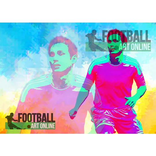 Super Frank Football Digital Print | Chelsea Inspired artwork