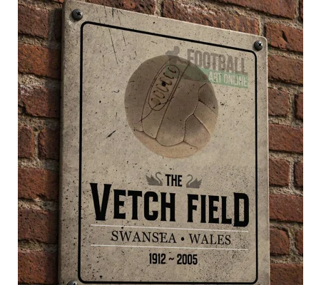 Vetch Field Vintage Metal Wall Sign | Swansea-Inspired Football Gift
