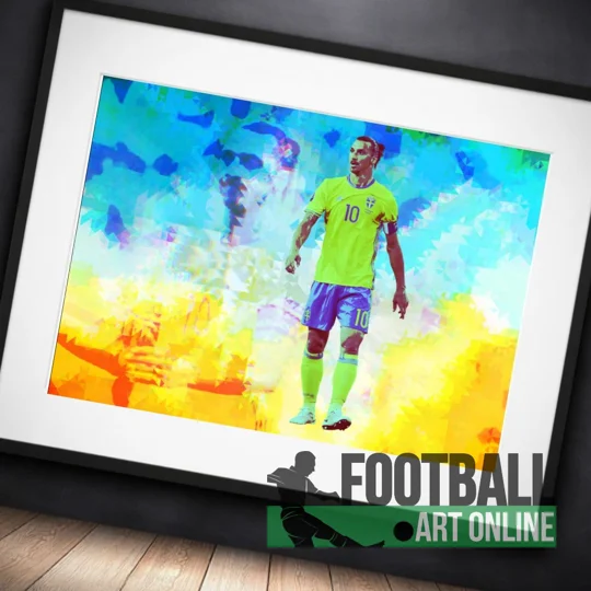 Sweden Zlatan Ibrahimović Legend Pop-art Framed Print