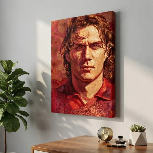 The Captain | Maldini Milan-Inspired Art Tribute Canvas Print