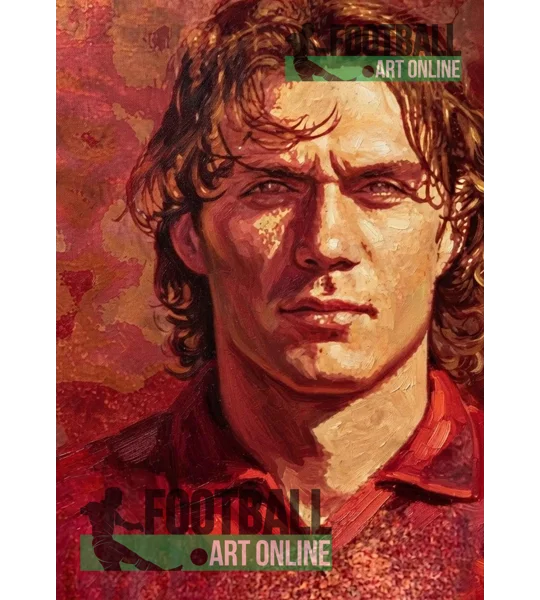 The Captain | Maldini Milan-Inspired Art Digital Print