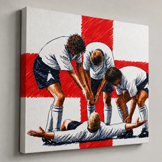 The Dentists Chair | England Gazza Euro 96-Inspired Canvas Wall Art