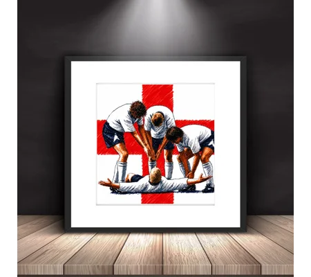 The Dentists Chair | England Gazza Euro 96-Inspired Framed Print