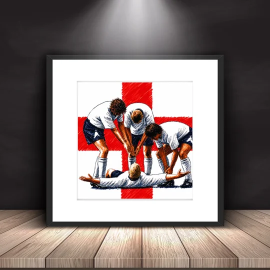 The Dentists Chair | England Gazza Euro 96-Inspired Framed Print