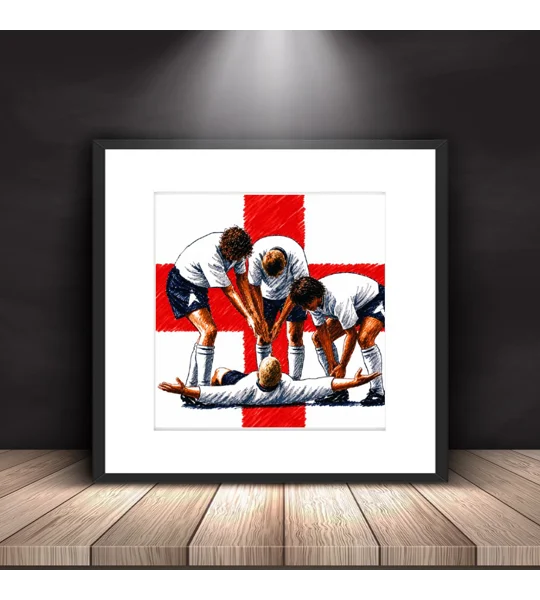 The Dentists Chair | England Gazza Euro 96-Inspired Framed Print